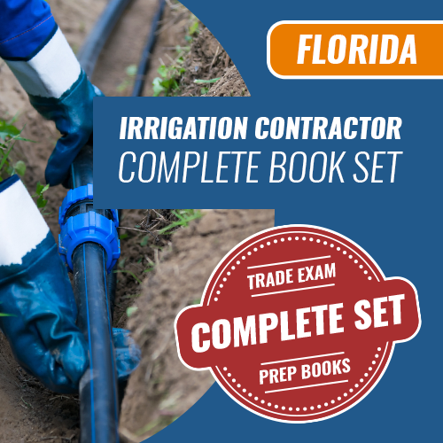 Florida Irrigation Contractor Exam Complete Book Set - Trade Books