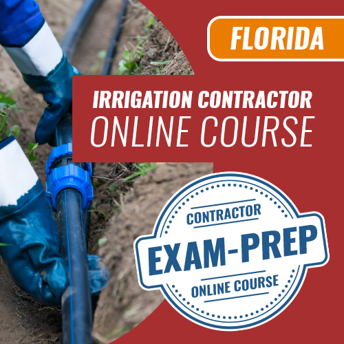 Florida Irrigation Contractors Trade Knowledge - Pearson Vue - Online Exam Prep Course-Cram – 1 ...