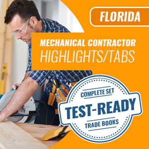Florida Mechanical Contractor Exam Complete Book Set - Trade Books - Highlighted & Tabbed