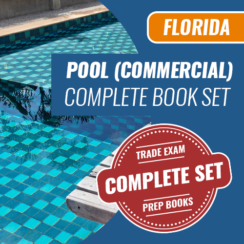Florida Commercial Pool Contractor Exam Complete Book Set - Trade Books