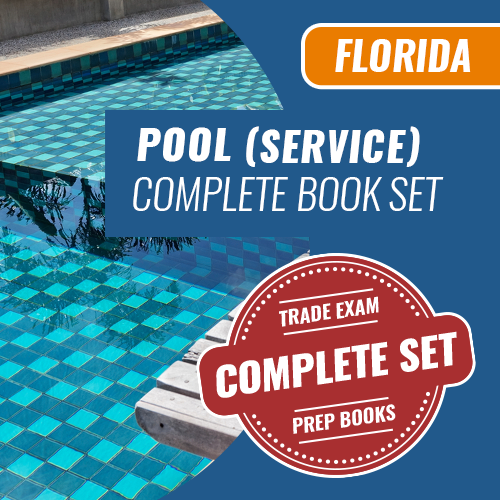 Florida Service Pool Contractor Exam Complete Book Set - Trade Books