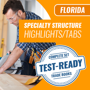 Florida Specialty Structure Contractor License Exam Book Set - Trade Books - Highlighted & Tabbed