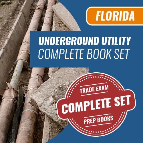 Florida Underground Utility Contractor Exam Complete Book Set - Trade Books