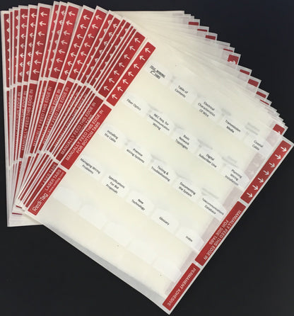 Pre-printed Tabs for Florida State Unlimited Electrical Contractors Trade Book Package; Tabs Only