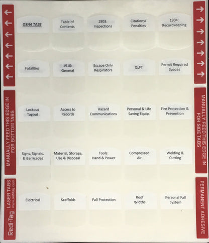Examen de Contratista de Almacenamiento de Contaminantes de Florida; Pestañas y aspectos destacados preimpresos