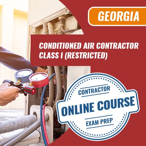 Georgia Conditioned Air Contractor Class I (Restricted) Contractor Online  Exam Prep Course