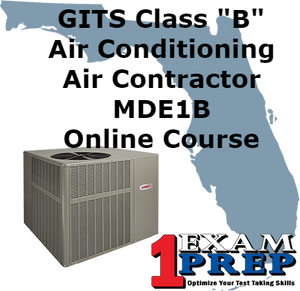GITS Class "B" Air Conditioning  Contractor - MDE1B Online Course (County - Florida)