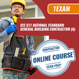 Preparación para el examen de contratista general de construcción (A) estándar nacional ICC G11 [solo curso en línea]