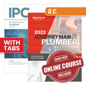 Arizona Journeyman Plumber Study Guide with 2021 International Plumbing Code and Tabs