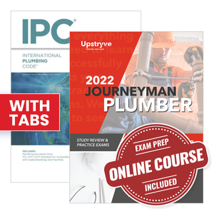 Journeyman Plumber Ultimate Exam Prep Package with 2021 International Plumbing Code