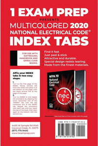 Pre Printed Multicolored Tabs NFPA 70: National Electrical Code (NEC) Softbound, 2020 Edition