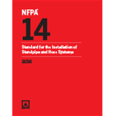 NFPA 14 - Standard for the Installation of Standpipe and Hose Systems, 2016