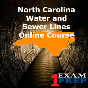 Contratista de líneas de agua y alcantarillado de Carolina del Norte: curso de preparación para exámenes en línea