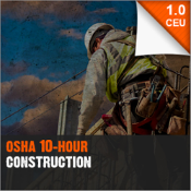 OSHA Construcción de 10 horas (OSHA10) 1.0 CEU