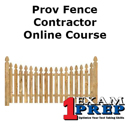 Prov Fence Contractor Course