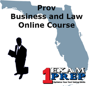 Prov Business and Law Online Exam Prep Course (County - Florida)