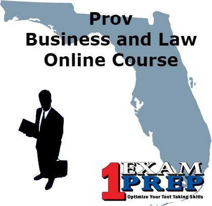 Curso de preparación para exámenes en línea de Prov Business and Law (Condado - Florida) 