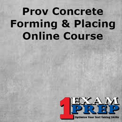 Concrete Forming and Placing Prov Course