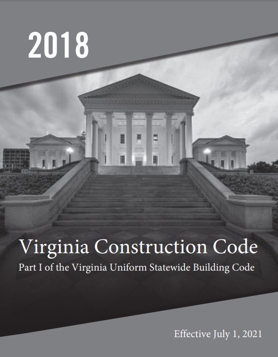 Virginia Uniform Statewide Building Code 2018 Part 1 (Binder)