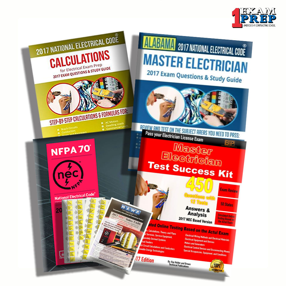 Alabama 2017 Master Electrician Exam Prep Package
