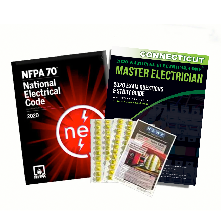 Connecticut 2020 Master Electrician Study Guide & National Electrical Code Combo with Tabs