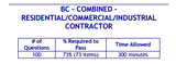 Tennessee BC-Combined-Residential/Commercial/Industrial Contractor Book Package