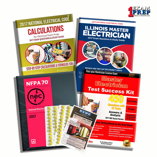 Illinois 2017 Master Electrician Exam Prep Package