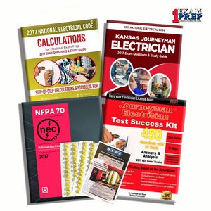 Kansas 2017 Journeyman Electrician Exam Prep Package