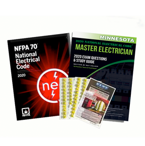 Minnesota 2020 Master Electrician Study Guide & National Electrical Code Combo with Tabs