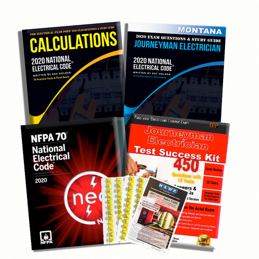 Montana 2020 Complete Journeyman Electrician Exam Prep Package