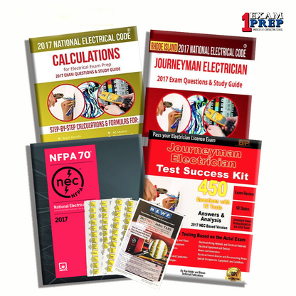Rhode Island 2017 Journeyman Electrician Exam Prep Package