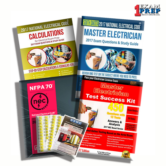 South Dakota 2017 Master Electrician Exam Prep Package