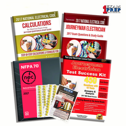 Tennessee 2017 Journeyman Electrician Exam Prep Package