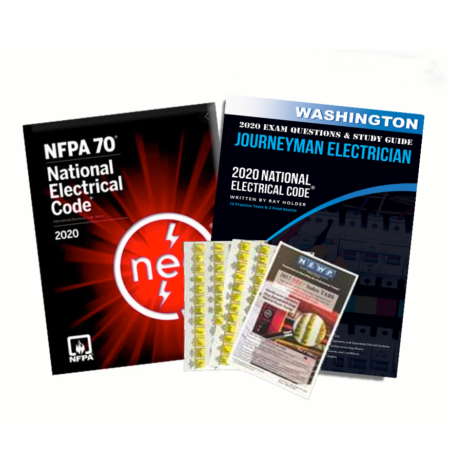 Washington 2020 Journeyman Electrician Exam Prep Package by 1 Exam Prep