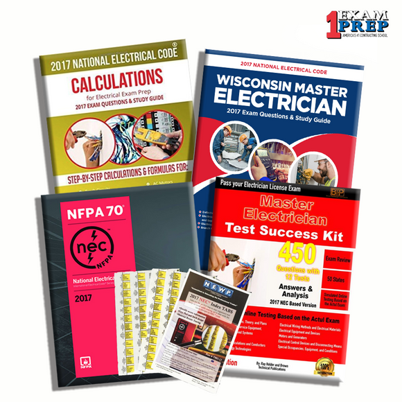 Wisconsin 2017 Master Electrician Exam Prep Package