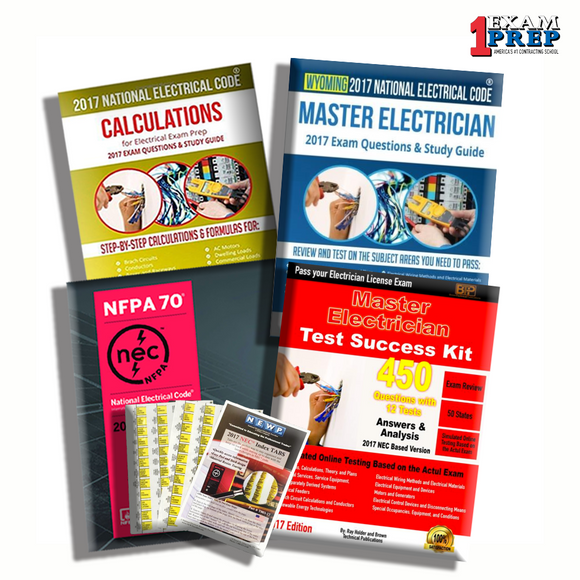 Wyoming 2017 Master Electrician Exam Prep Package